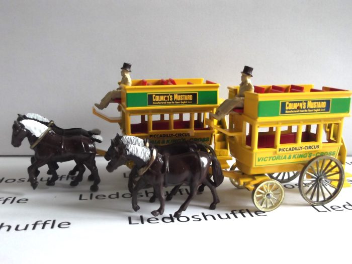 DG04012, Horse Drawn Omnibus, Victoria & King's Cross, Colman's Mustard