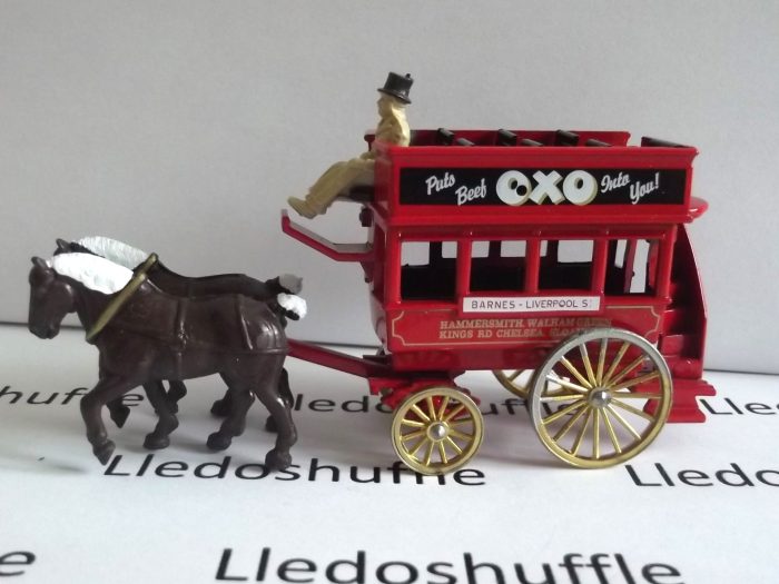 DG04014, Horse Drawn Omnibus, Barnes - Liverpool St, Oxo Beef Stock