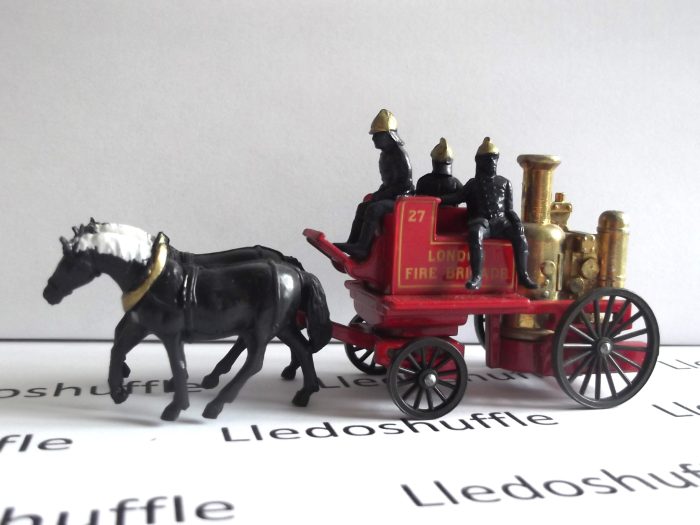 DG05000a, Shand Mason Horse Drawn Fire Engine, London Fire Brigade, No. 27, Painted Horses