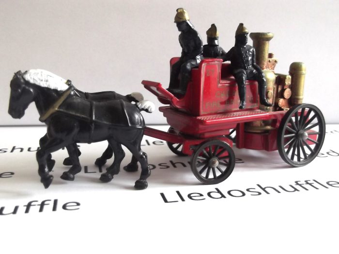 DG05001, Shand Mason Horse Drawn Fire Engine, Chicago Fire Brigade, No. 27, Variation, Label Finish