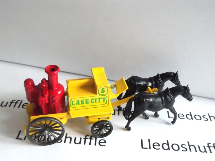 DG05005b, Shand Mason Horse Drawn Fire Engine, Lake City, Variation, without Pegs or Holes for Fireman Figures