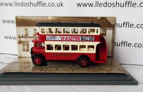 DG15043, AEC Regent Double Deck Bus, London Transport, Don't Telephone or Telegraph if a Letter or a Postcard will do