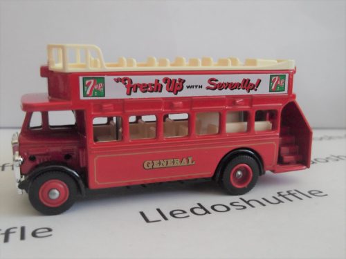 DG68006, AEC Regent Open Top Bus, General, 7-Up, Fresh Up with Seven Up