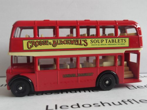 DG75013, Bristol LD6G Lodekka Double Deck Bus, London Transport, Crosse & Blackwell's Soup Tablets