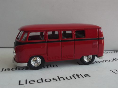 DG86001, VW Volkswagen Camper Van, Red & Black