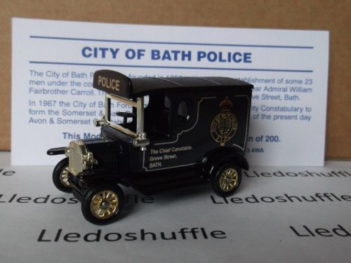 PV006, Code 3, Model T Ford Van, City of Bath Police