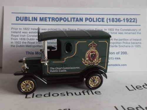 PV006, Code 3, Model T Ford Van, Dublin Metropolitan Police, Dublin Castle