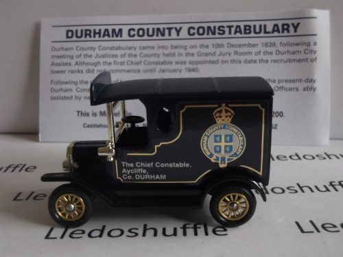 PV006, Code 3, Model T Ford Van, Durham County Constabulary