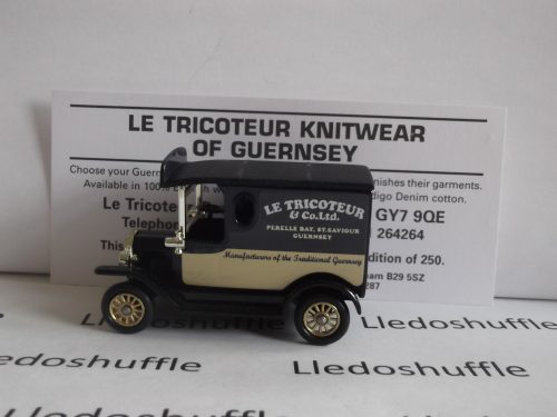 PV006, Code 3, Model T Ford Van, Le Tricoteur, St. Peter Port, Guernsey