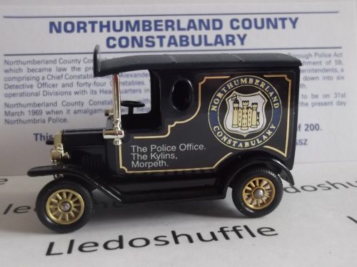 PV006, Code 3, Model T Ford Van, Northumberland County Constabulary