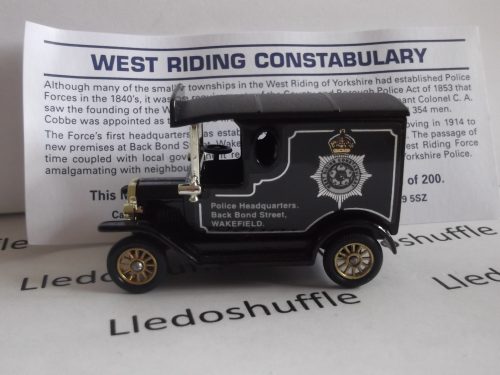 PV006, Code 3, Model T Ford Van, West Riding Constabulary