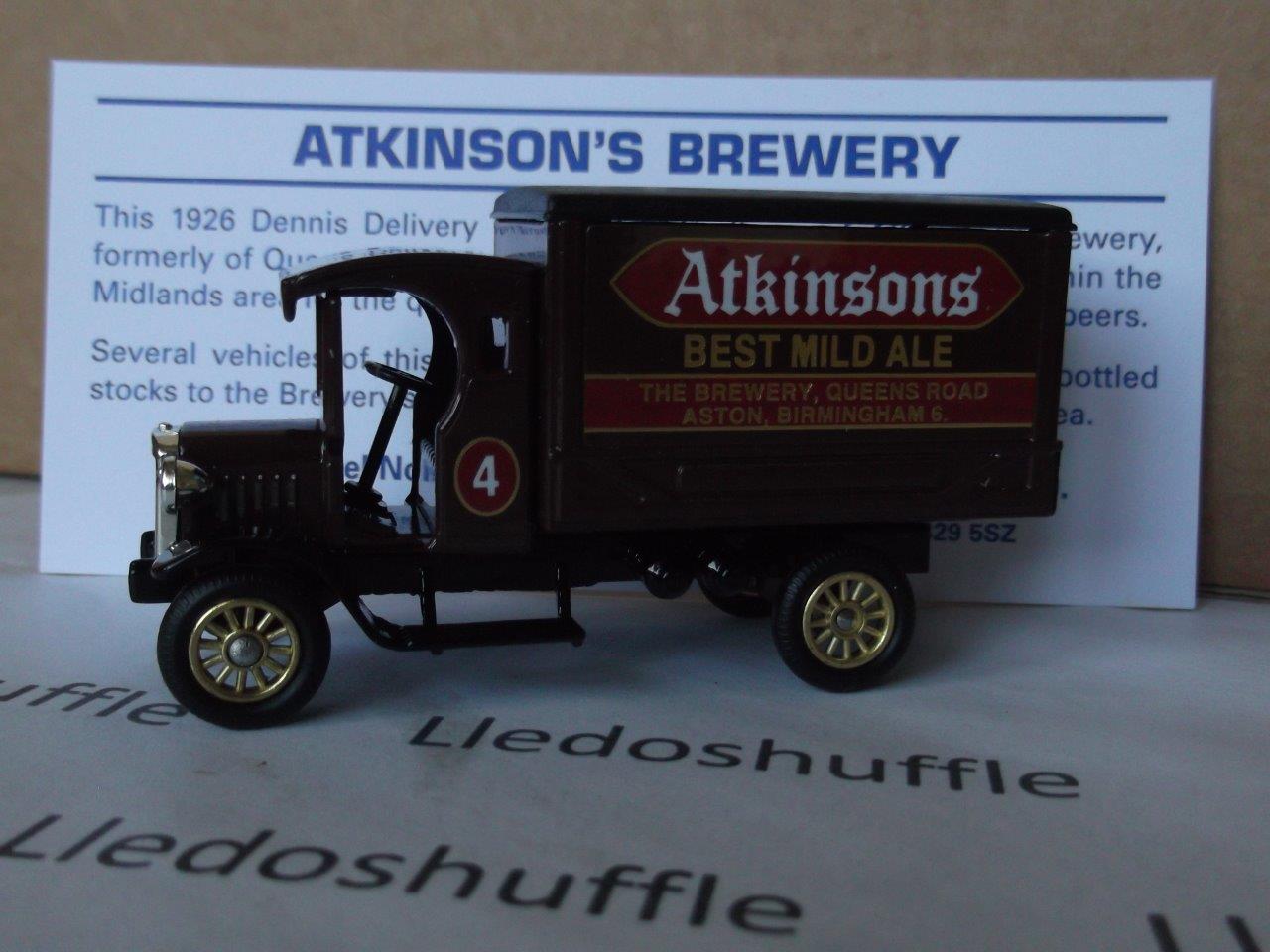 PV066 Code 3 Dennis Delivery Van Atkinsons Best Mild Ale The Brewery Aston Van No. 4