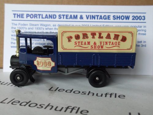 PV091, Code 3, Foden Steam Wagon, Portland Steam & Vintage Show 2003