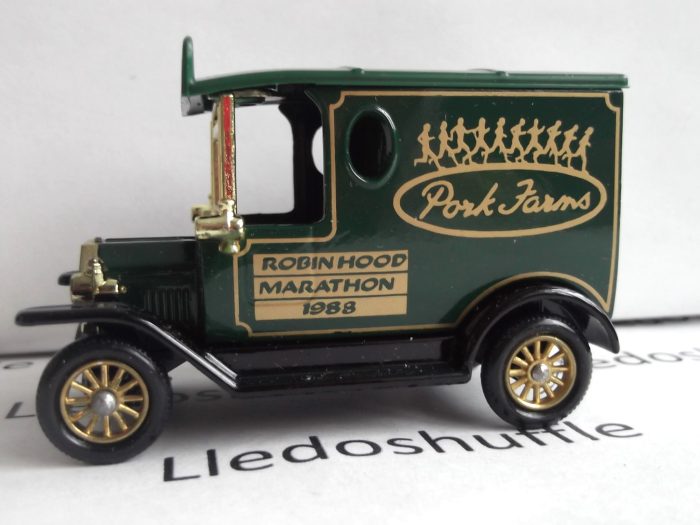 LP06145, Model T Ford Van, Pork Farms, Robin Hood Marathon 1988, Nottingham