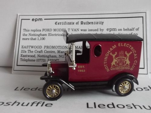 LP06374, Model T Ford Van, Nottingham Electrical Club