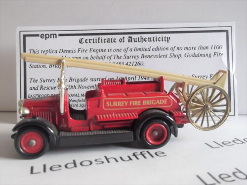 LP12032, Dennis Fire Engine, Surrey Fire Brigade, Godalming Station