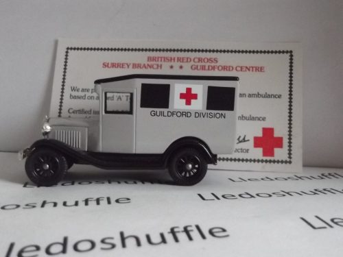 LP13143, Model A Ford Van, British Red Cross, Guildford Division
