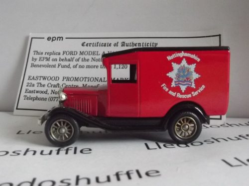 LP13167, Model A Ford Van, Nottinghamshire Fire & Rescue Service