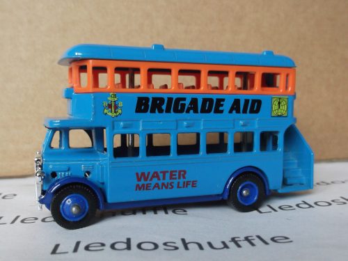LP15081, AEC Regent Double Deck Bus, Brigade Aid, Water Means Life, The Boys Brigade