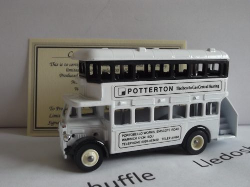 LP15122, AEC Regent Double Deck Bus, Potterton, The Best in Gas Central Heating, Portobello Works, Warwick