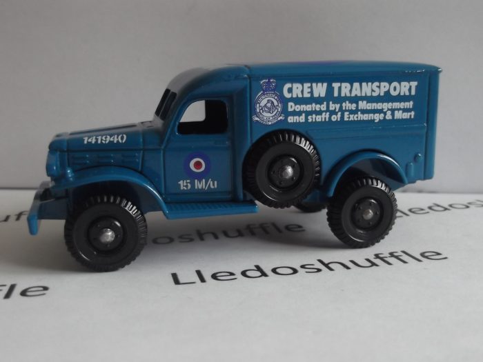 LP29001, Dodge 4x4, Crew Transport, Donated by the Management and Staff of Exchange & Mart