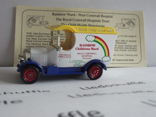 LP50044, Bull Nose Morris Van, Rainbow Childrens Ward, West Cornwall Hospital, Penzance