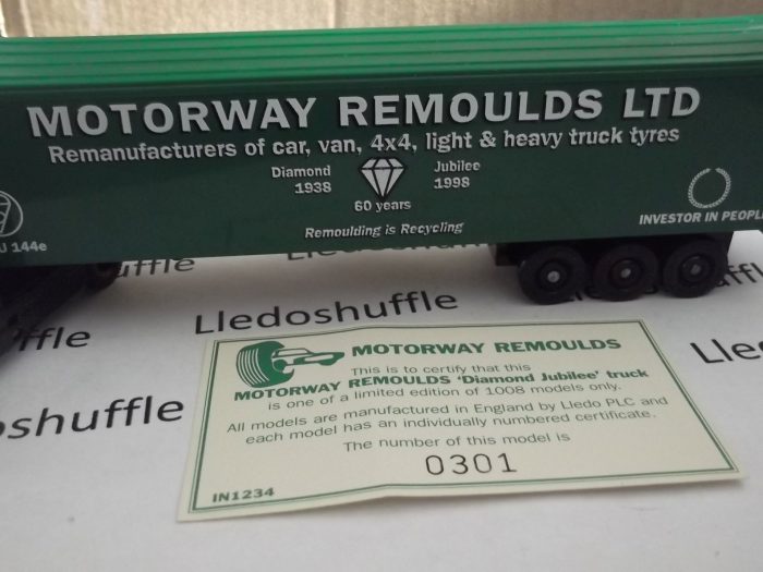 PM119071, Volvo FH12 Articulated Truck, Motorway Remoulds Ltd. Diamond Jubilee, 1938-1998 - Image 2