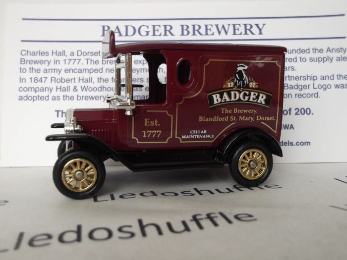 PV006288, Code 3, Model T Ford Van, Badger, The Brewery, Blandford St. Mary, Tanglefoot
