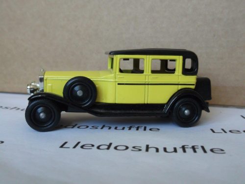 SL54001, Rolls Royce D Back Saloon, Yellow with Black Chassis