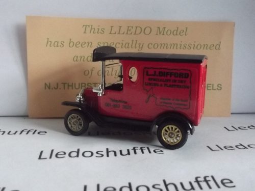SP06069, Model T Ford Van, L. J. Difford, Dry Lining & Plastering