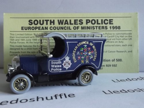 SP50210, Bull Nose Morris Van, South Wales Police, European Council of Ministers, Cardiff 1998