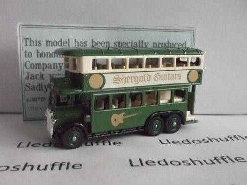 DG049, Code 3, AEC Renown Double Deck Bus, Shergold Guitars, Harold Wood - Green body