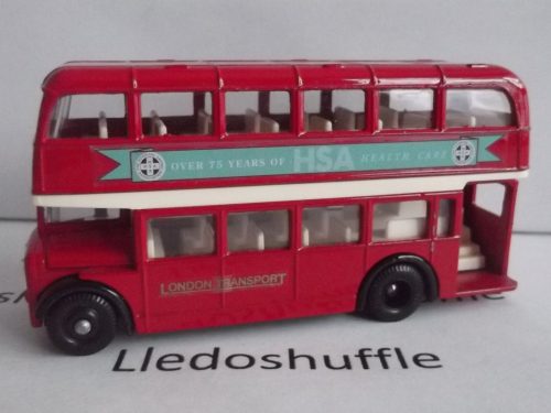 Lledo Pre-Production DG75, Bristol LD6G Lodekka Double Deck Bus, London Transport, Over 75 years of HSA Health Care