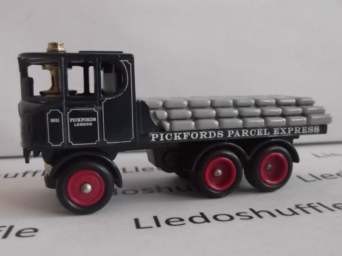 Lledo Pre-Production DG98, Sentinel 6w Flatbed Steam Wagon, Pickfords Parcel Express London with Coal Sack Load
