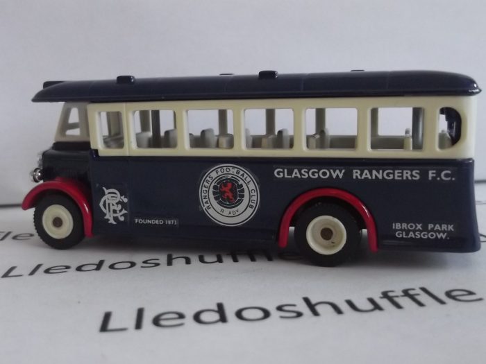 Lledo Pre-Production LP17, AEC Regal Coach, Glasgow Rangers F.C., Rangers Football Club, Founded 1873, Ibrox Park, Glasgow - Hampden Park