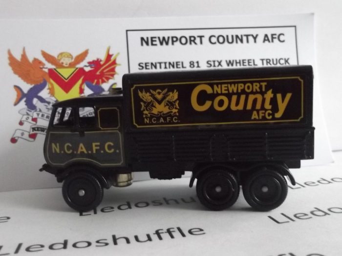 PV081, Code 3, Sentinel 6w Dropside Steam Wagon, Newport County AFC, Newport County Association Football Club