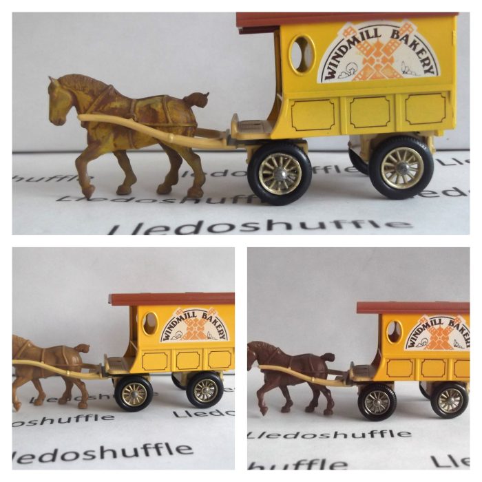 DG03000b, Horse Drawn Delivery Van, Windmill Bakery, various horse colours available