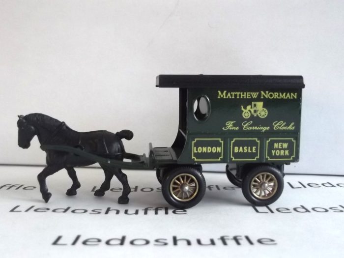 DG03006, Horse Drawn Delivery Van, Matthew Norman, Fine Carriage Clocks, DG2-DG3 on base