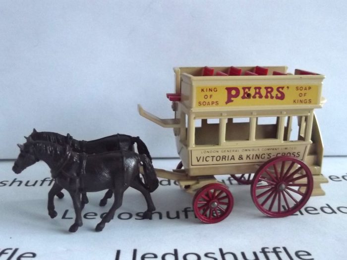 DG04005a, Horse Drawn Omnibus, Pears, The King of Soap, Victoria & Kings Cross, Red Wheels