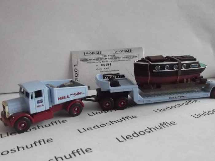 DG110004, Scammell Ballast Box with Low Loader and Boat Load, Hill & Sons of Botley