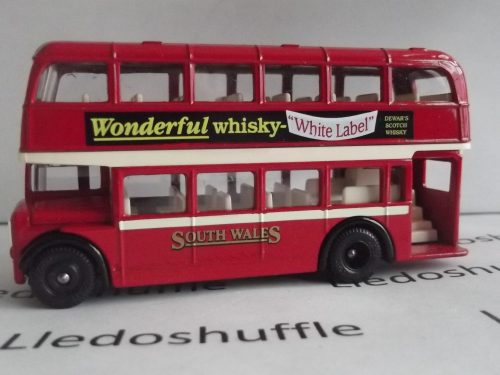 DG75008, Bristol LD6G Lodekka Double Deck Bus, South Wales, White Label, Dewar's Scotch Whisky
