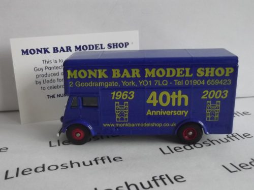 LP146-1001, Guy Pantechnicon, Monk Bar Model Shop, York, 40th Anniversary