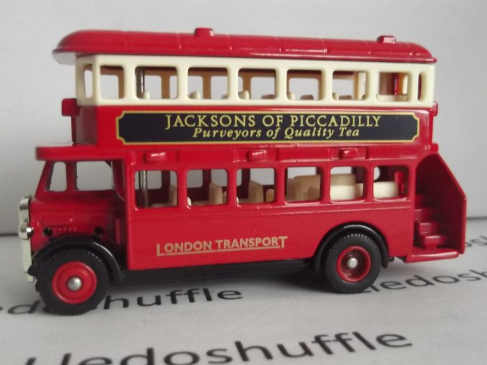 LP15-1001R, AEC Regent Double Deck Bus, London Transport, Jacksons of Piccadilly