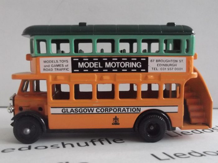 LP15077, AEC Regent Double Deck Bus, Glasgow Corporation, Model Motoring
