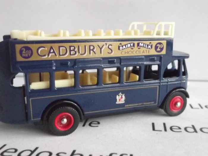 LP68-1001R, AEC Regent Open Top Bus, Birmingham City Transport, Cadbury's Dairy Milk Chocolate - Image 2