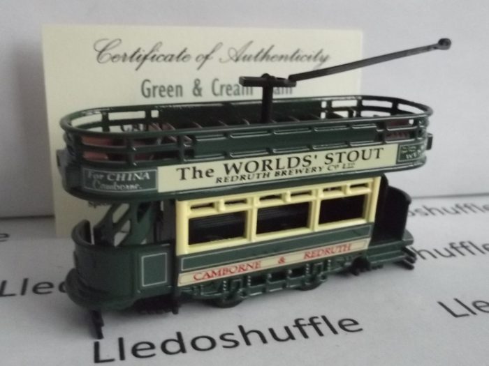 SP109-1001, Dick Kerr Open Top Tram, Camborne & Redruth, The Worlds' Stout Redruth Brewery, Wearne Jeweller Camborne, Hobbyclub