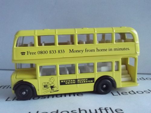 LP75-1001, Bristol LD6G Lodekka Double Deck Bus, Western Union Money Transfer