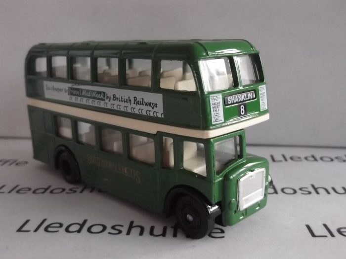 LP75006, Bristol LD6G Lodekka Double Deck Bus, Southern Vectis, It's Cheaper to Travel Midweek by British Railways - Image 2