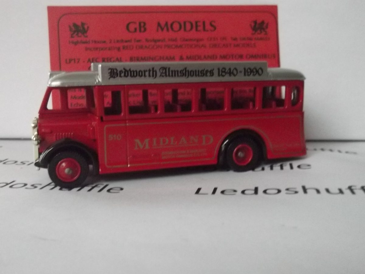 LP17089, AEC Regal Single Deck Bus, Midland Red, Bedworth Almshouses ...