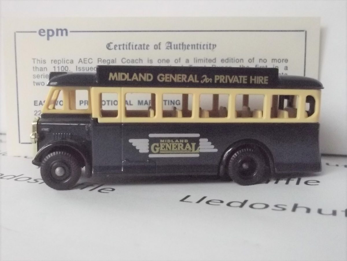 LP17096, AEC Regal Single Deck Bus, Midland General, for Private Hire ...